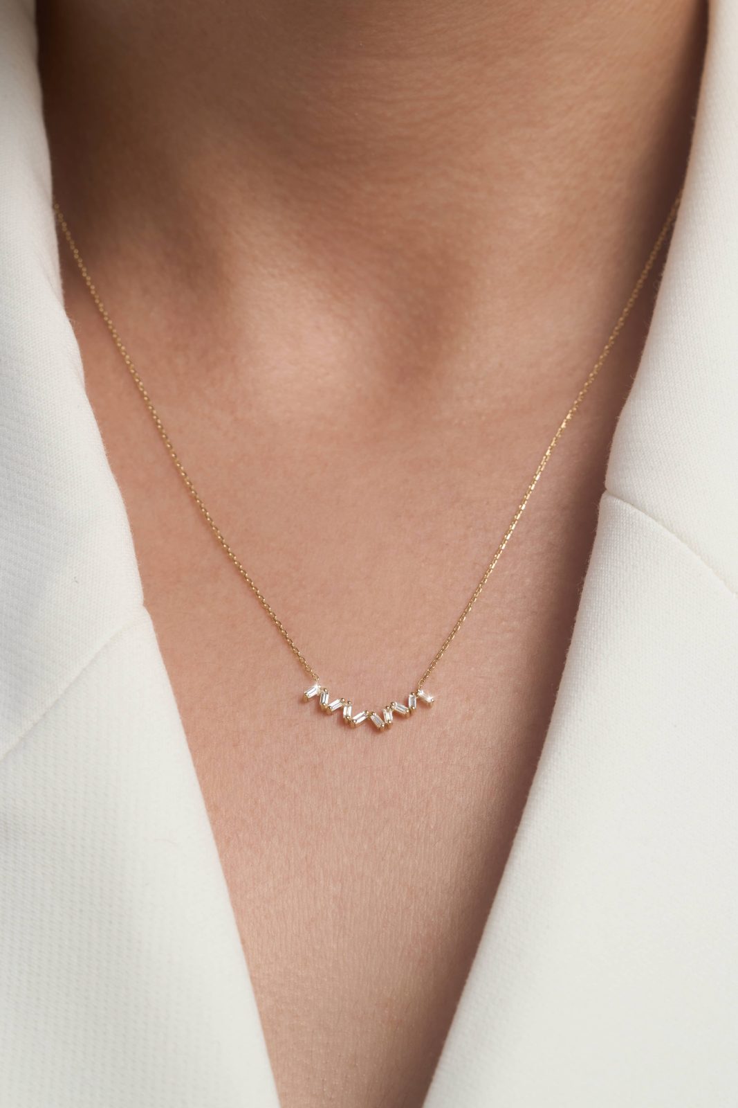 Collar Baguettes Diamantes