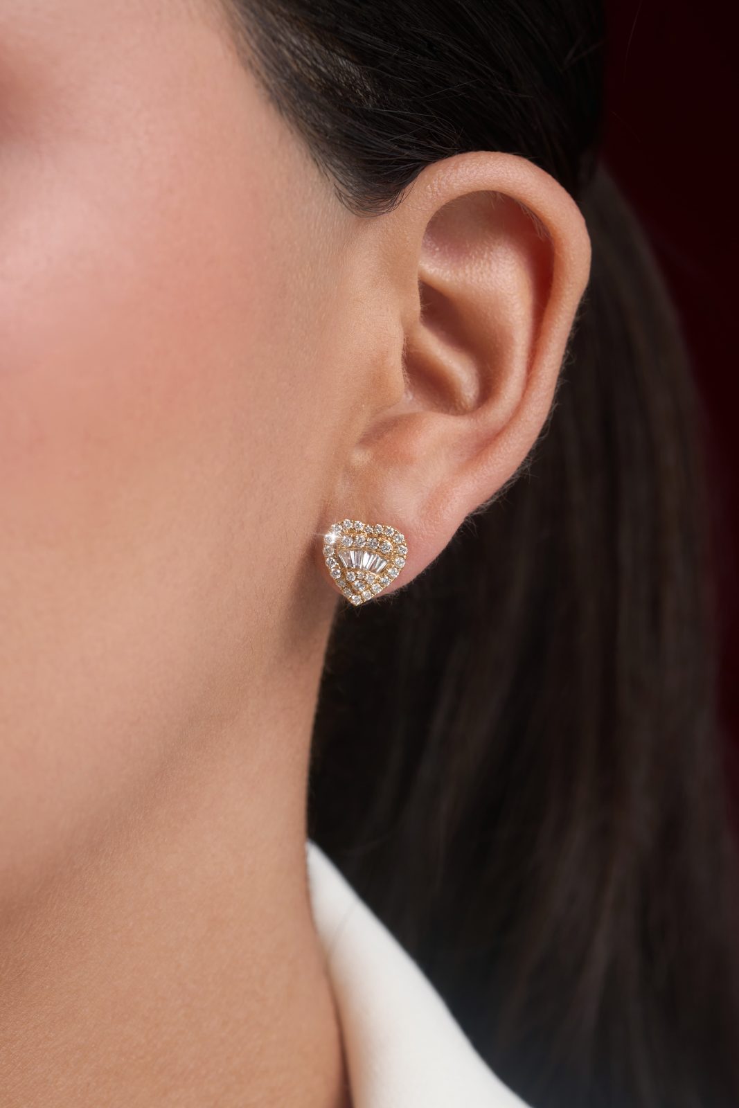 Aretes Corazon Multidiamante