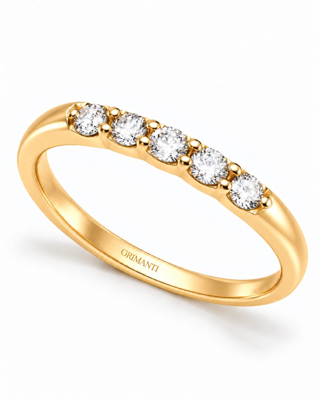 Churumbella de Cinco Diamantes en Oro Amarillo 18k