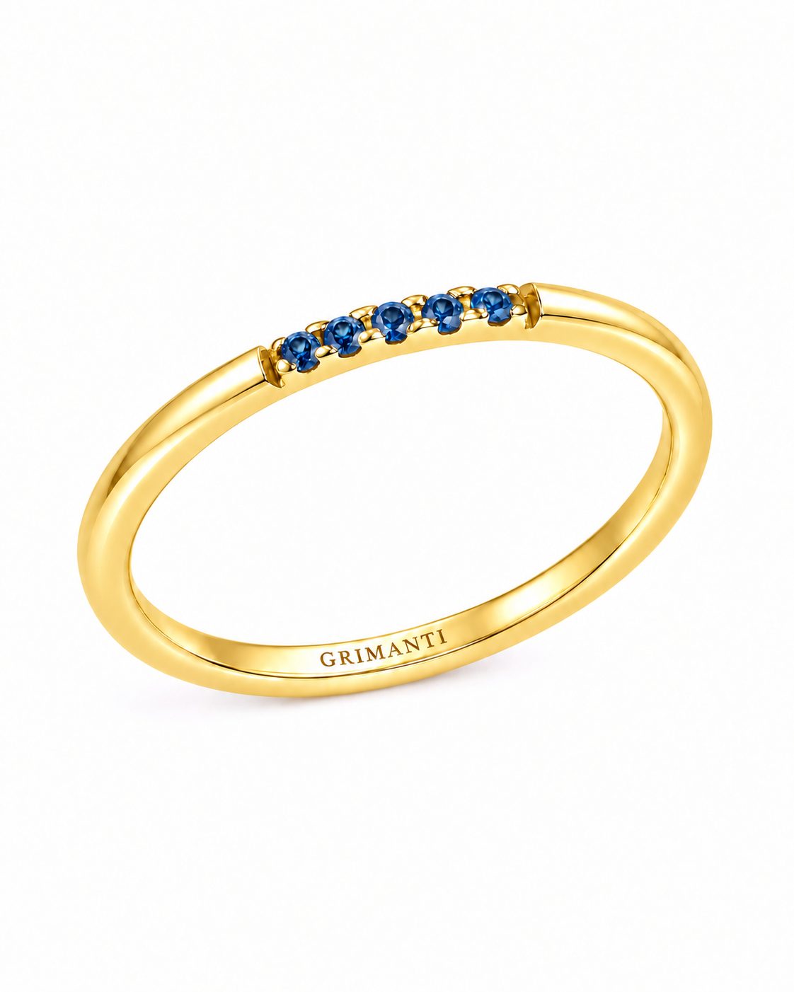 Churumbella Fina de Cinco Zafiros Azules en Oro Amarillo 18k
