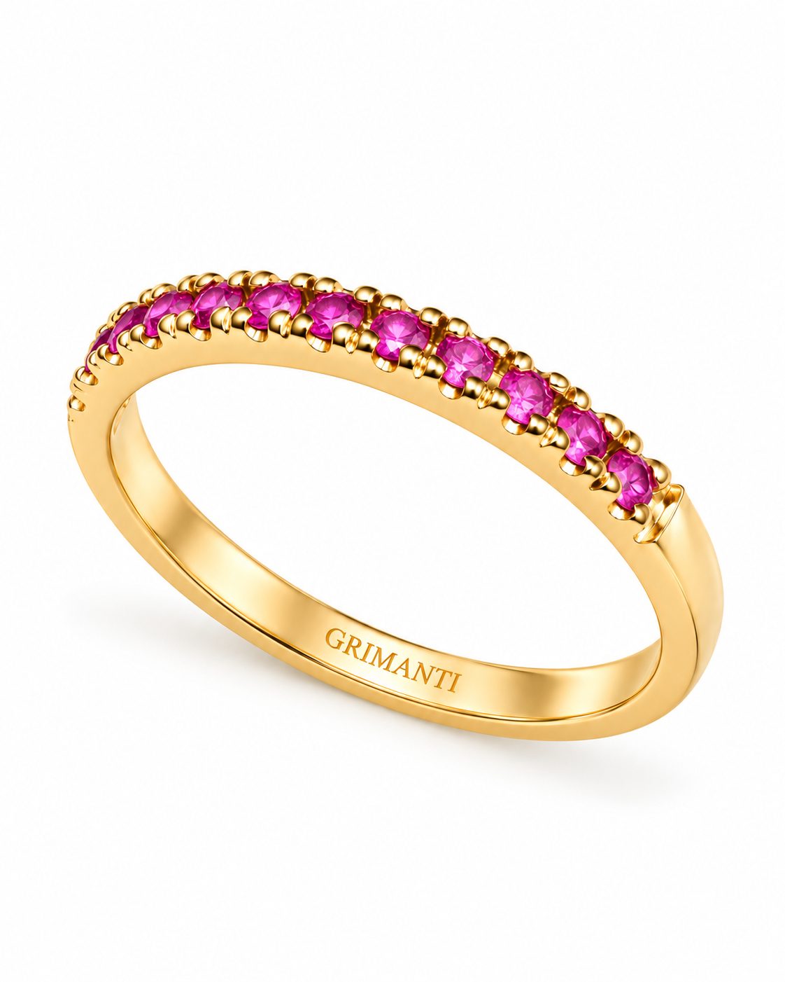 Churumbella Radiante de Zafiros Rosa en Oro Amarillo 18k
