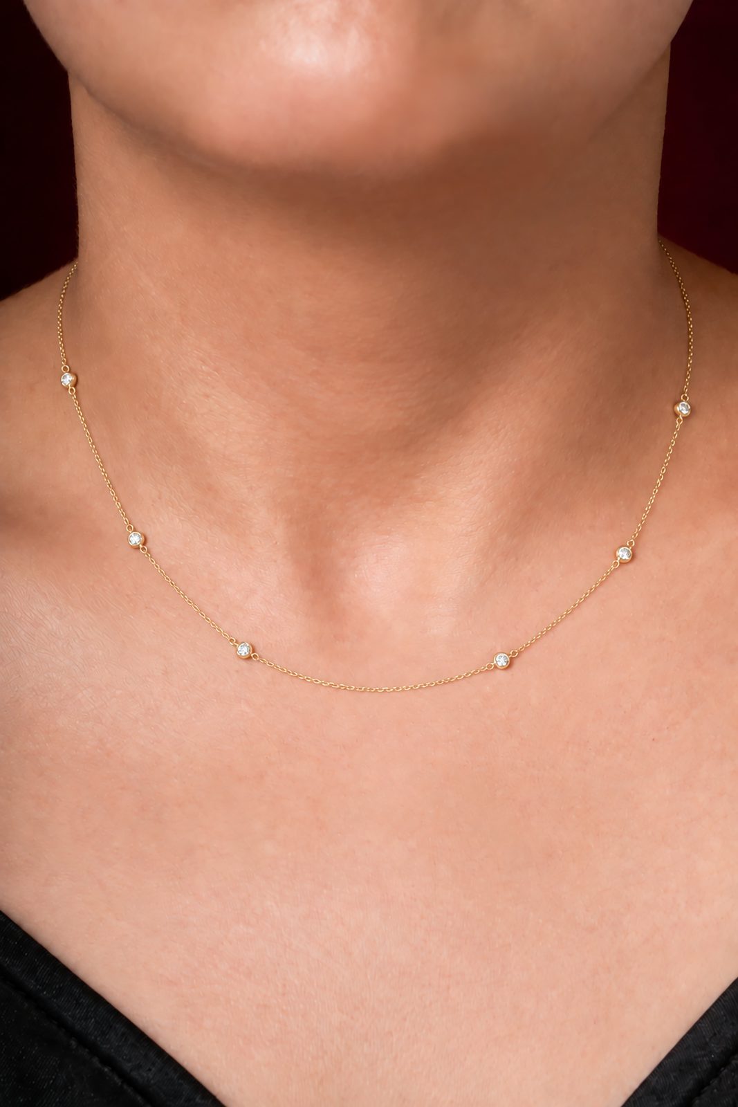 Choker Satélite con Diamantes