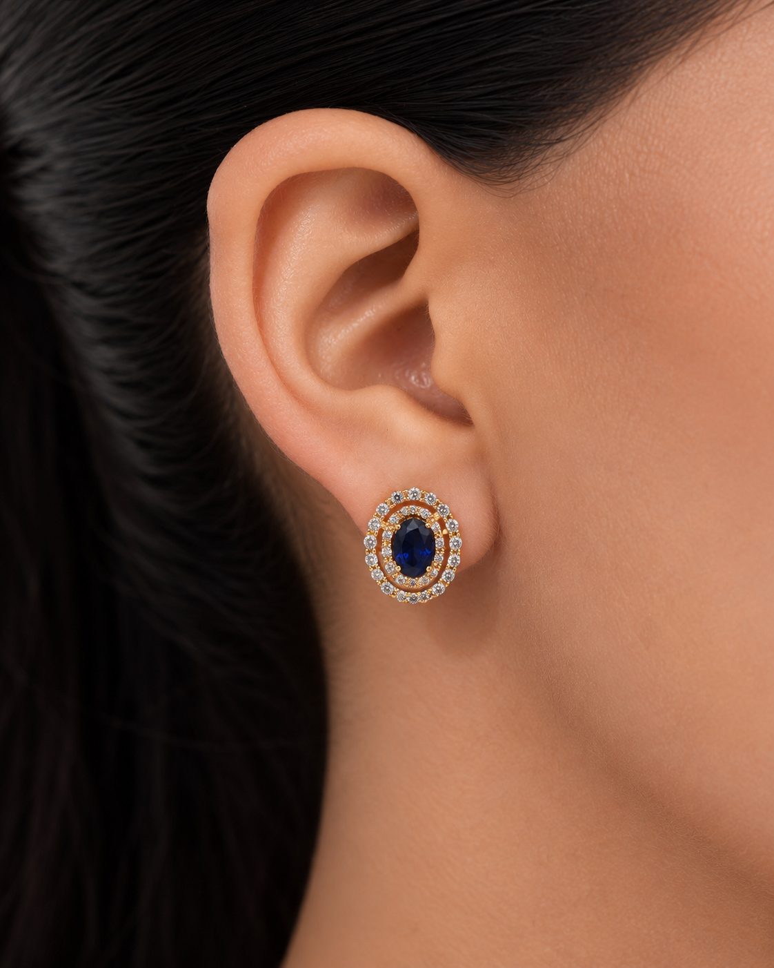 Aretes Lady di con Doble Pave
