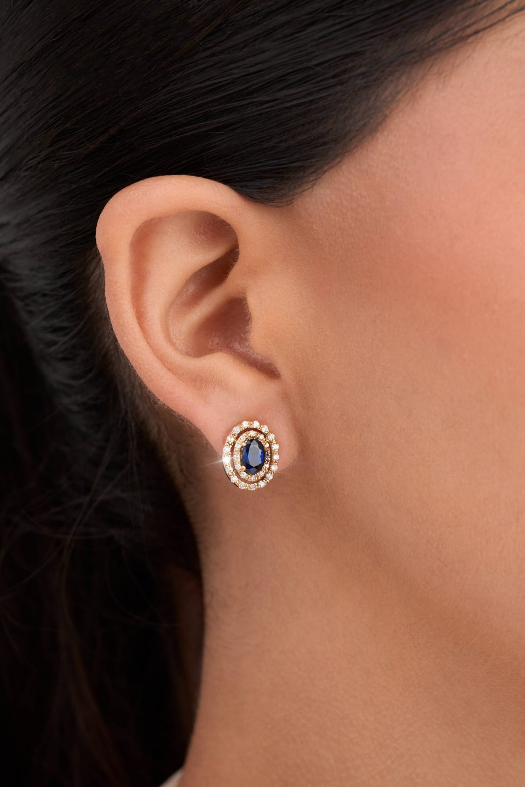 Aretes Lady di con Doble Pave
