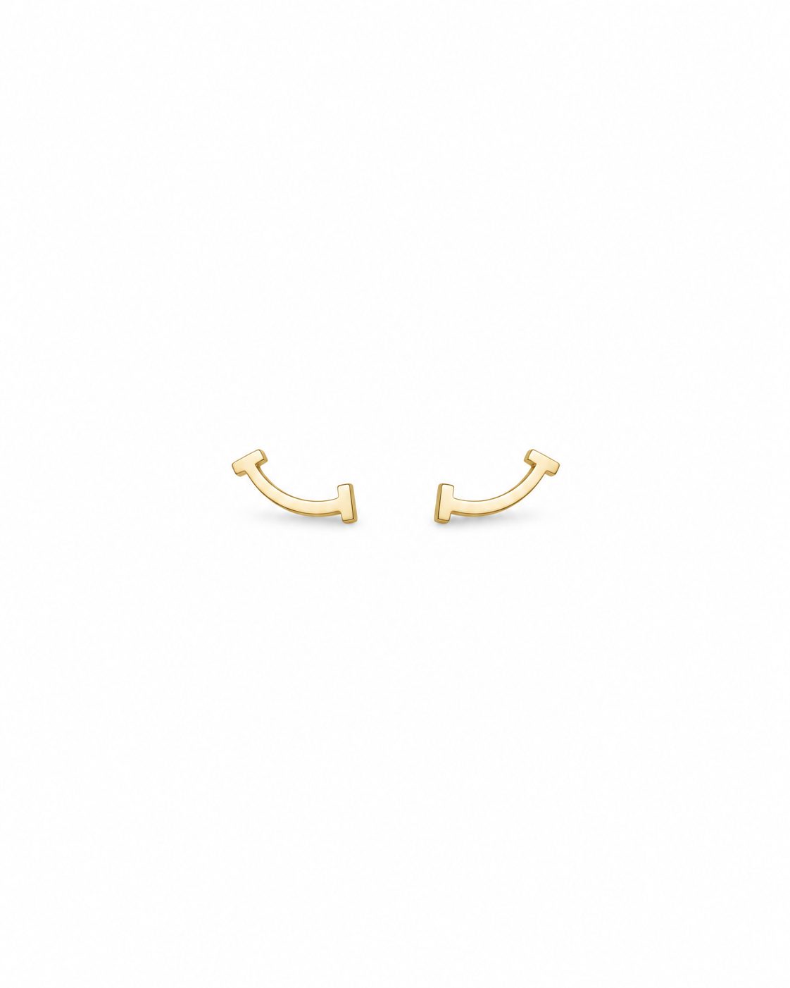 Aretes Estilo Smile Liso Pequeños